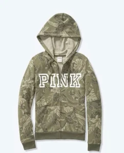 NWT Victoria’s Secret PINK Everyday Lounge Perfect Full Zip Hoodie S - Picture 1 of 6