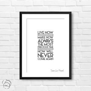 Jean-Luc Picard Zitat Poster Druck "Live Now Make Now Always..." Star Trek - Bild 1 von 14
