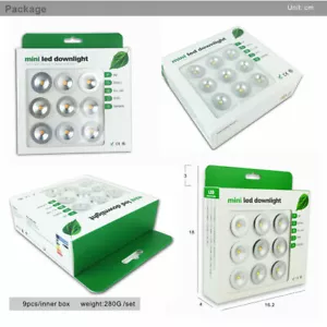 9 Mini Faretto 12v Incasso cob led 1w Foro 15mm segnapasso esterno interno ip65 - Foto 1 di 7
