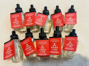 New Bath & Body Works Fresh Mandarin Cedar Wallflowers Refill Bulbs x 10 - Picture 1 of 2