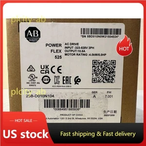 25B-D010N104 Nuevo AB Powerflex 525 AC Drive 4KW 5HP 25BD010N104 EE. UU. Impuestos libres - Imagen 1 de 3