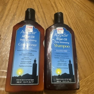 Combo de 2 piezas de aceite de argán Agadir CHAMPÚ Y ACONDICIONADOR VOLUMINIZADOR DIARIO 12,4 ozEa Foto 1 de 4