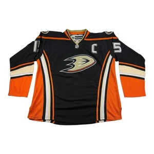 Anaheim Ducks Ryan Getlaff #15 CCM Size 52 Stitched Jersey NHL Black Strap - Picture 1 of 8