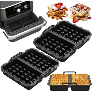 Waffeleinsatz Ninja Airfryer Zubehör für AF500EU mit Antihaft Silicon 2er Set - Bild 1 von 10