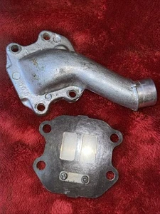 81 82 83 84 Yamaha PW50 Carburetor Intake Tube Manifold W/ Reed Block Used Works - Picture 1 of 8