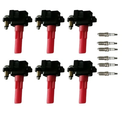 6X Ignition Coil & Spark Plug For 2006-2007 Subaru B9 Tribeca 3.0L H6 UF287 - Изображение 1 из 4