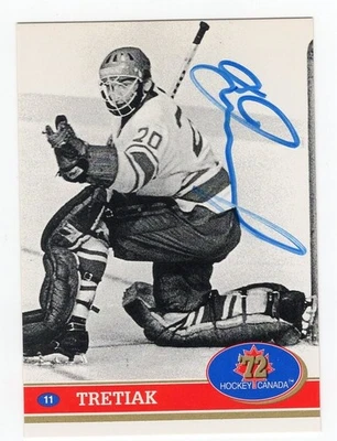 1991-92 Future Trends '72 Hockey Canada Vladislav Tretiak #11 Autographed - Image 1 of 2