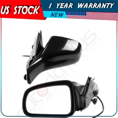 Black Housing For 2004-2008 Pontiac Grand Prix Pair of Side Mirrors Power Heated - Image 1 of 4