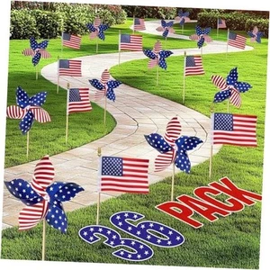 4th of July Decorations - Memorial Day Decorations - 36 Patriotic Stars and - Picture 1 of 7