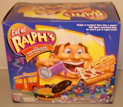 EAT AT RALPH'S Motorized Fast Food 1992 Milton Bradley Game TESTED *Complete* - Image 1 of 4
