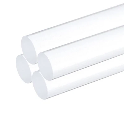 4 x Acrylic Round Rods 1/2" x 12" Clear Plastic Acrylic Dowel Rod - Image 1 of 4