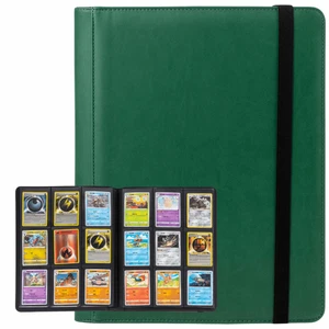 cardcosmos - 9 Pocket Strap Premium Leather Binder - Verde oscuro - Imagen 1 de 10
