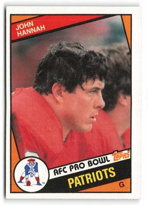 1984 Topps #137 John Hannah New England Patriots - Image 1 of 2
