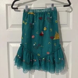 Hanna Andersson Disney Little Mermaid Embroidered Tulle Skirt Girl’s S - Picture 1 of 6