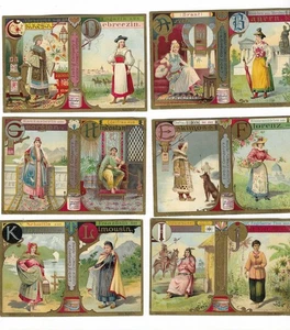 Liebig Serie "Alphabet IV - weibliche Volkstrachten" -1. Teil A-L 449/S 609(A82) - Bild 1 von 2
