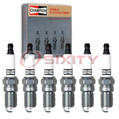 6 bujías Champion doble platino para Lincoln LS 2000-2002 encendido vl Foto 1 de 4