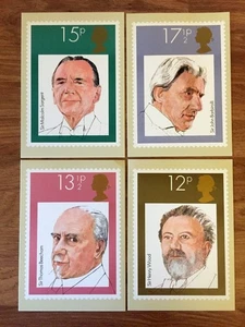 4 cartoline postali serie quadri PHQ MUSICA - CONDUTTORI BRITANNICI 10/09/80 - Foto 1 di 4