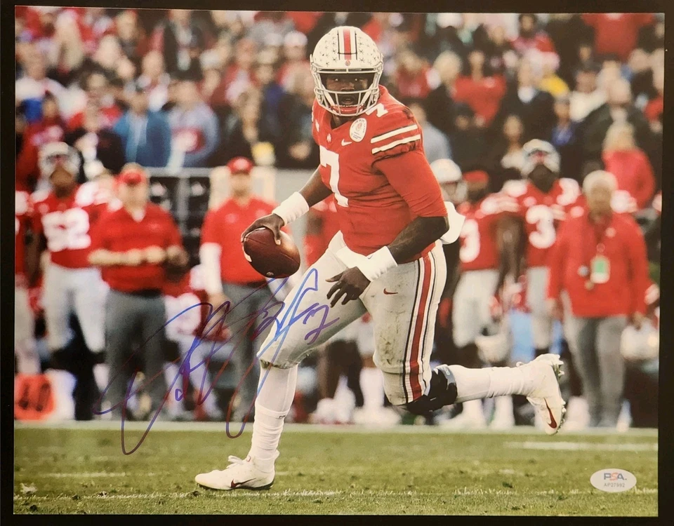 Dwyane Haskins Signed 11x14 Ohio State University Buckeyes Autographed Photo PSA - Image 1 of 1
