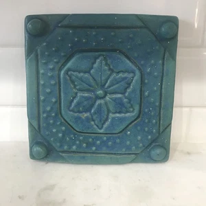 Vintage Clay Tile Art Signed Bonelo - Picture 1 of 5