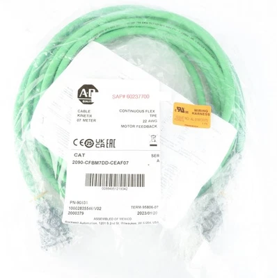 Allen-Bradley 2090-CFBM7DD-CEAF07 Kinetix Continuous Flex Motor Feedback Cable - Image 1 of 4