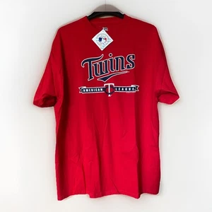 NEW Minnesota Twins MLB Baseball Red Lee Sport Cotton T-Shirt 2XL XXL Genuine - Picture 1 of 8