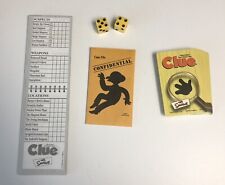 The Simpsons Clue Board Game Replacement Pieces - Cards/Dice/Case File/Notebooks
