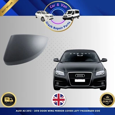 CUBIERTA ESPEJO RETROVISOR PUERTA AUDI A3 2012 - 2018 LADO PASAJERO IZQUIERDO ALTA CALIDAD NUEVO Foto 1 de 4