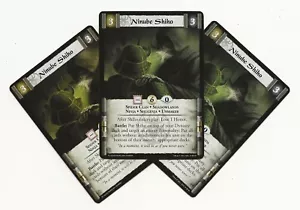 L5R 3 NINUBE SHIHO Rare FL AEG Legend of the Five Rings ENGLISH x3 - Picture 1 of 1