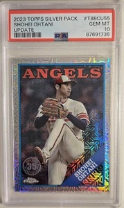 2023 TOPPS SILVER PACK SHOHEI OHTANI UPDATE 1988 CARD T88CU55 PSA 10 GEM MINT - Picture 1 of 2