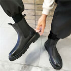 Mens Casual Motorcycle Outdoor Military Retro Chelsea Ankle Boots Non-Slip Shoes