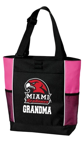 Miami RedHawks Grandma Tote Bag Miami University Grandma for BEACH SHOPPING GROC Cover