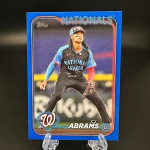 2024 Topps Update CJ Abrams All-Star Game Blue Parallel #ASG-40 Nationals - Picture 1 of 2