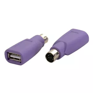 PS/2 PS2 Male to USB Female Adapter Converter Connector For Computer PC Keyboard - Picture 1 of 3