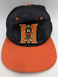 1992 Vintage Marvin the Martian Baseball Cap Hat Orange Snap Back Looney Tunes - Picture 1 of 10