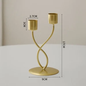 1Pc Nordic Simple Candlestick Candle Holder Desk Ornament Wedding Gift - Picture 1 of 24