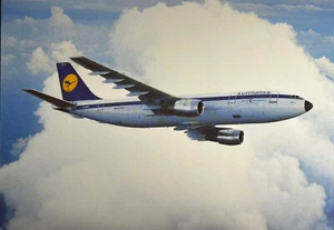 Lufthansa Airbus A300 Airplane Vintage Never Used Postcard VG - Picture 1 of 4