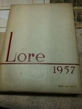 1957 LEWISTOWN PENNSYLVANIA HIGH SCHOOL YEARBOOK "THE LORE" VG CONDITION