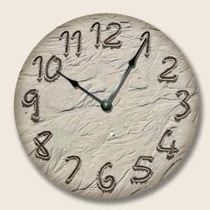 BEACH TIDE Wall CLOCK - Beach Sand Numbers - Beach Decor - 7113_FT - Picture 1 of 3
