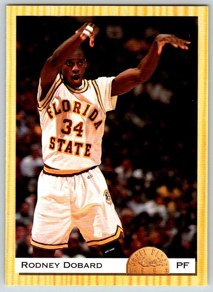 1993-94 CLASSICS DRAFT PICKS RODNEY DOBARD FLORIDA STATE SEMINOLES #25 - Image 1 of 2