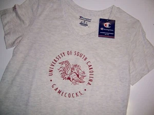 Champion South Carolina Gamecocks logo T shirt Short sleeve M Women's New NWT - Picture 1 of 2