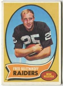 1970 Topps #85 Fred Biletnikoff Oakland Raiders - Bild 1 von 2