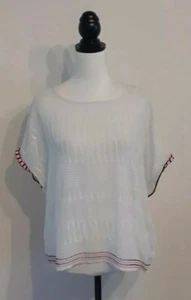 ❤Next Size 10 Sheer Chiffon Embroidered Top~ Rope & Bead Trim ~ Great Condition! - Picture 1 of 11
