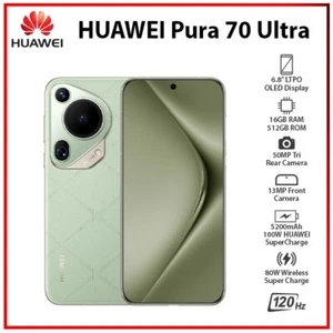Huawei Pura 70 Ultra GREEN 16GB+512GB Dual SIM Unlocked Android Mobile Phone AU - Picture 1 of 6