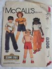MOTIF COUTURE 1983 McCALL'S enfants taille 6 SESAME STREET motif chemise seulement 8386