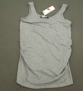 Luvma Belly Shirt Damen Large grau weich Umstands-Tanktop Damen L neu mit Etikett - Bild 1 von 12