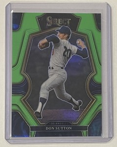 2023 Panini Select Baseball Don Sutton #183 Neon Green Prizm /75 Los Angeles
