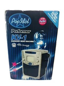 MÁQUINA KAROKE KV1 POP IDOL En Caja Original Con Papeleo Micrófono y CD - Imagen 1 de 12