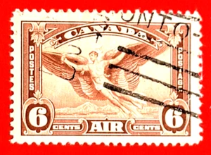 Canada Stamp C5 Pair Air Mail Stamp Used - Picture 1 of 1