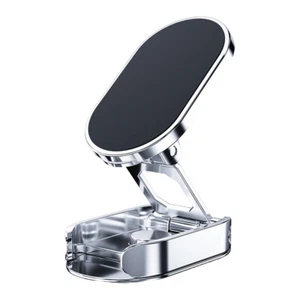Magnetic Car Phone Holder Rotatable Folding GPS Support for Dashboard (Silver) D - Bild 1 von 6