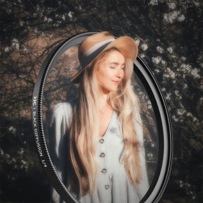 49mm/52mm/62mm/67mm/72mm/82mm Black Diffusion 1/4 Filter Mist Cinematic Camera - Image 1 of 4